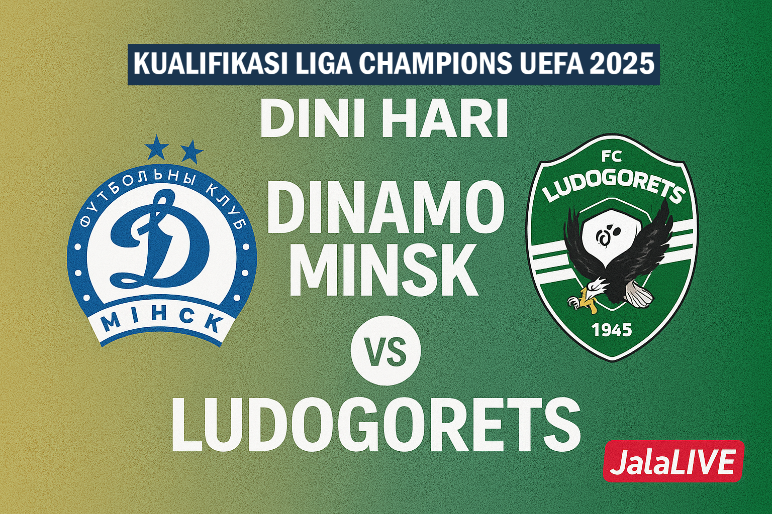 Saksikan Jalalive Dini Hari Ini – Pertarungan Seru Dinamo Minsk dan Ludogorets